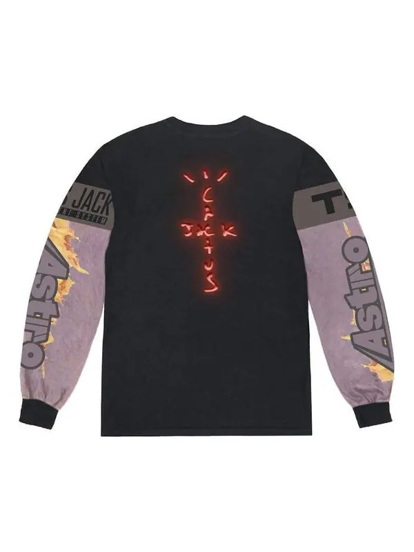 Толстовка the scotts cj gaming i l/s jersey 'black multi' Travis Scott — изображение 2 из 2, черный/мульти