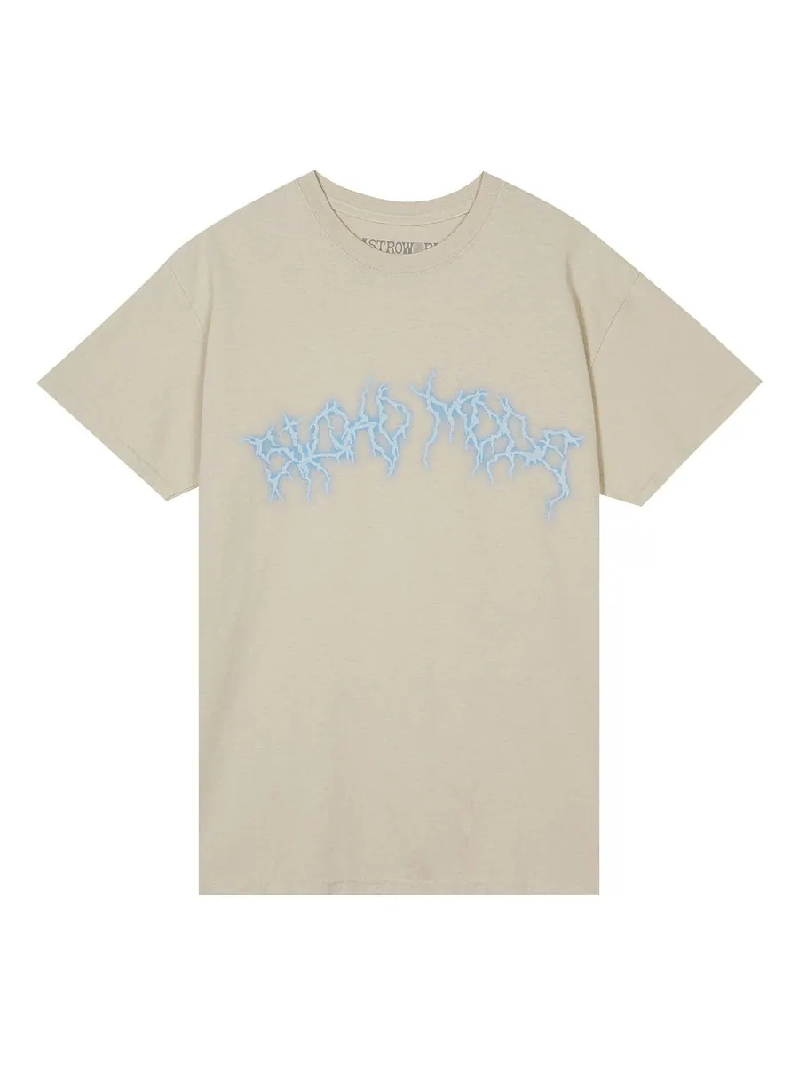 Футболка Travis Scott Cactus Jack Astroworld Printing T-Shirt 'Khaki' — изображение 1 из 2, бежевый