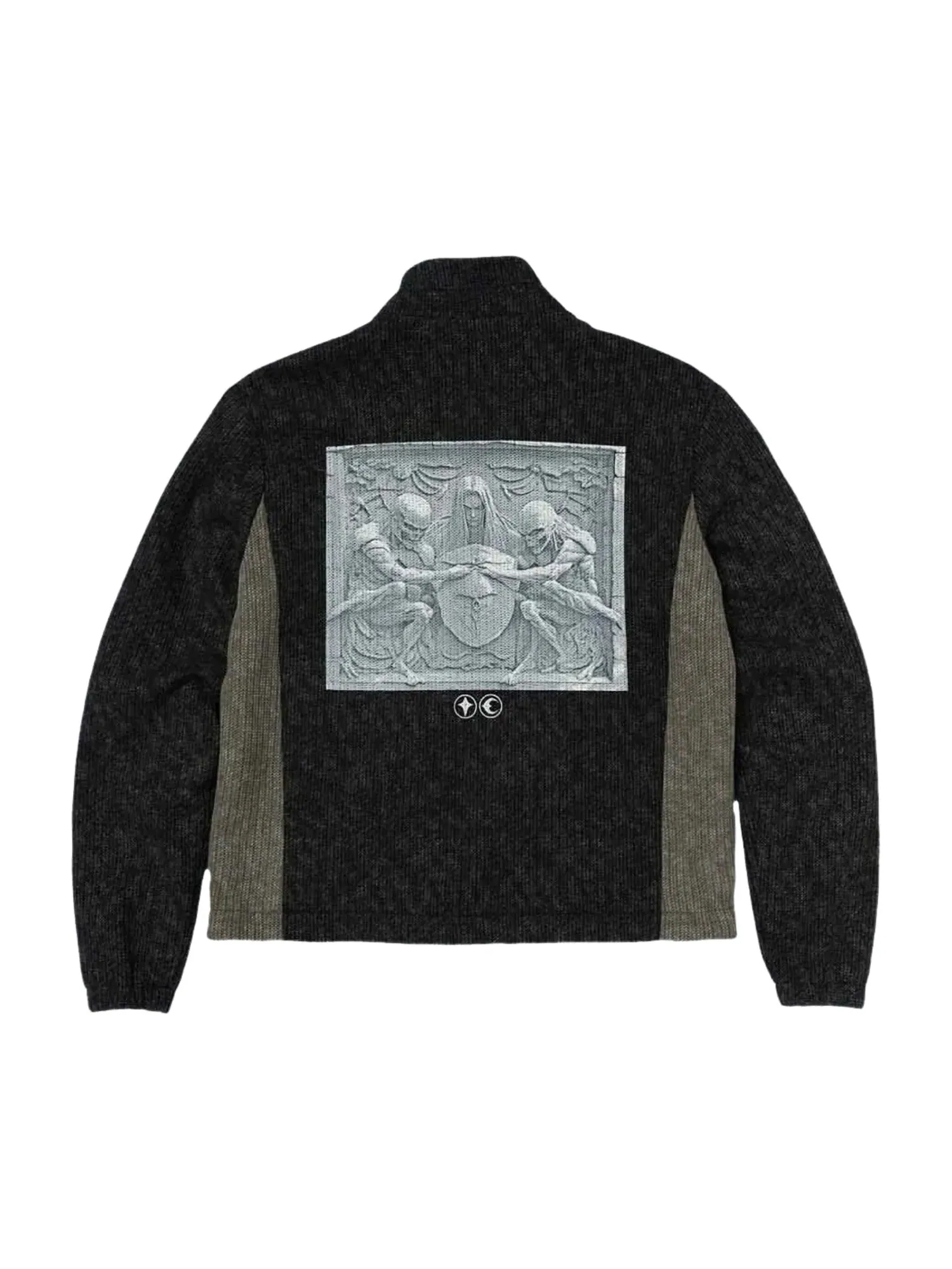Вязаная куртка Thug Club Devil Peace Patch — изображение 2 из 2, черный