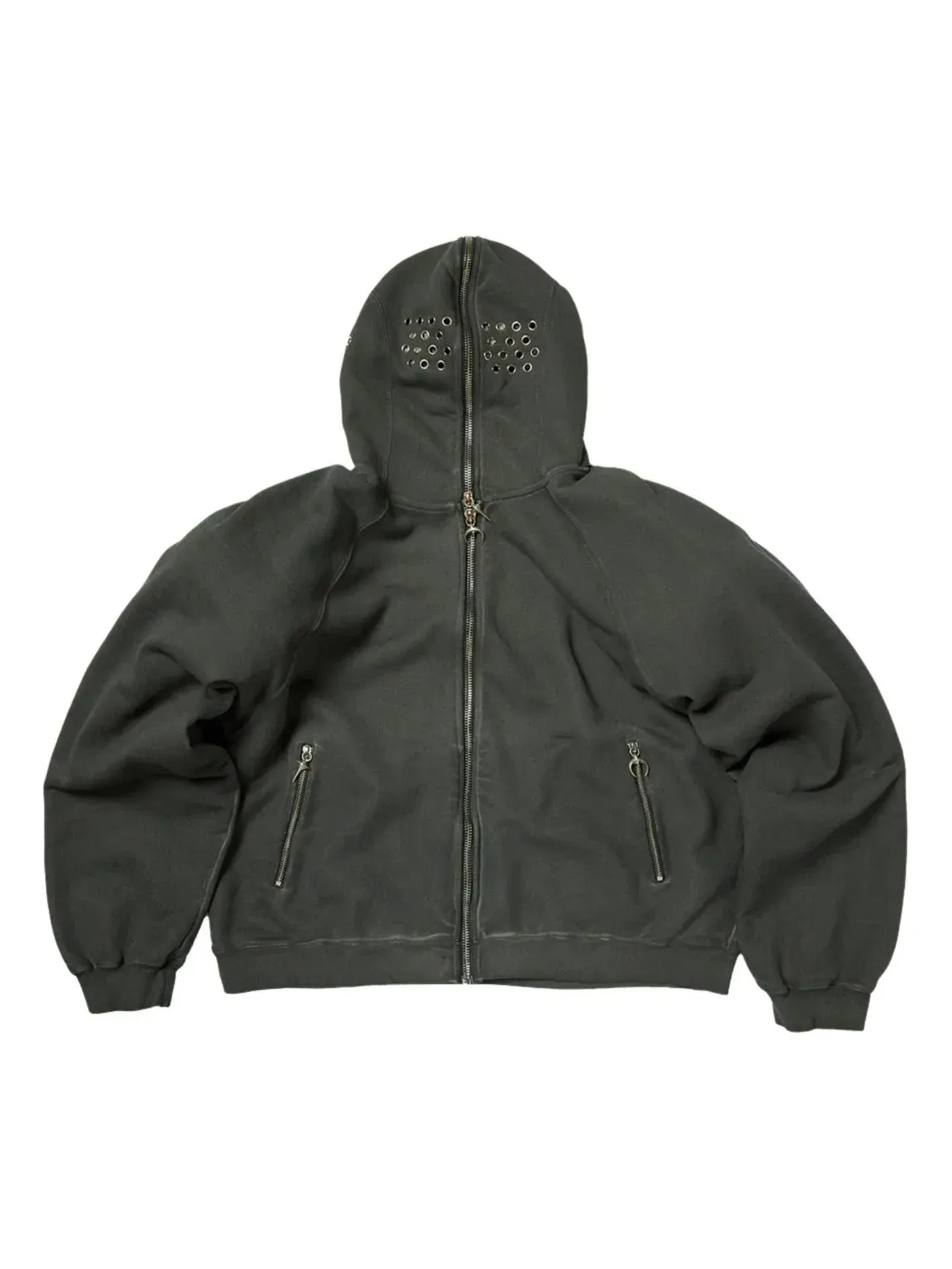 Худи Thug Club Bulk Shoulder Gladiator на молнии — изображение 1 из 2, серый