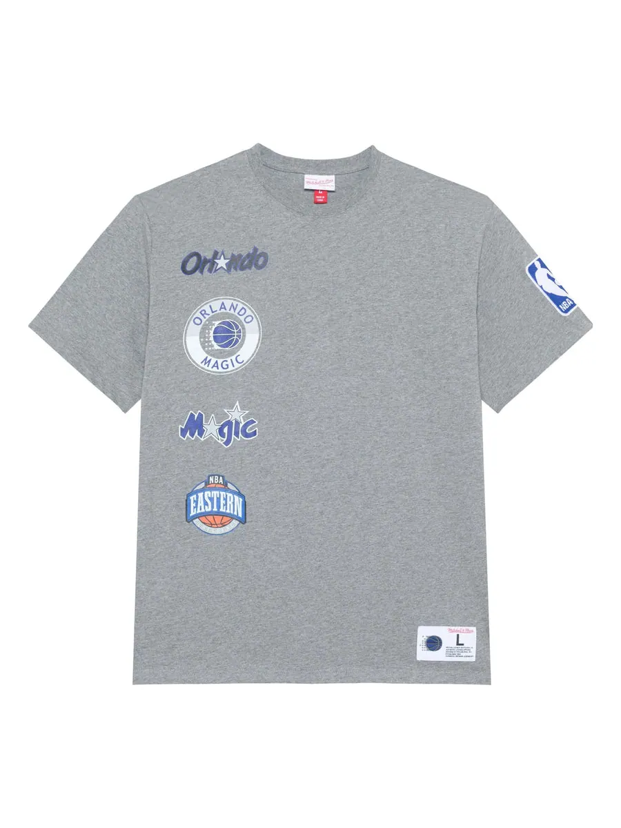 Футболка Mitchell & Ness x NBA Hometown T-shirt 'Orlando Magic' — изображение 1 из 2, серый