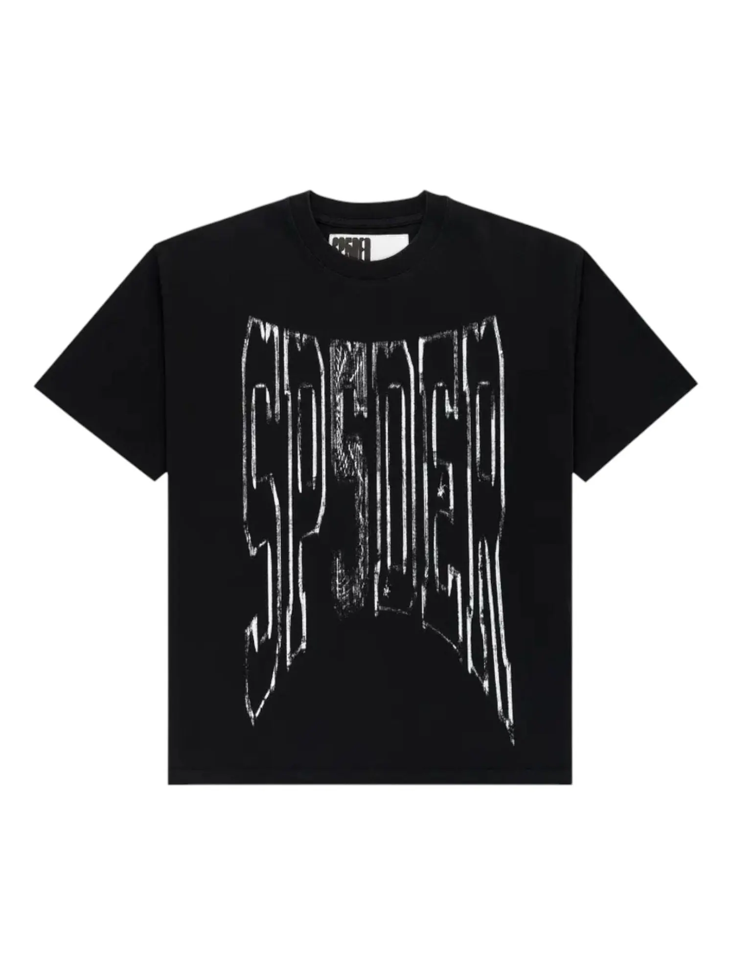 Футболка Sp5der Diffused Collegiate T-Shirt 'Black' — изображение 1 из 2, черный