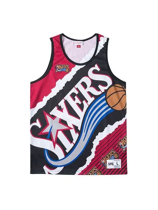 Баскетбольное джерси Mitchell & Ness Big face2.0 SW 76 — изображение 1 из 2