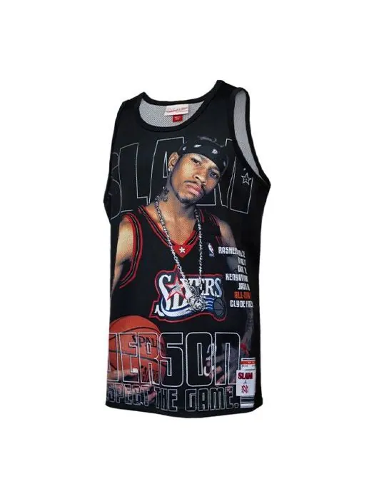 Баскетбольное джерси Mitchell & Ness NBA Philadelphia 76ers Allen Iverson Black — изображение 1 из 2