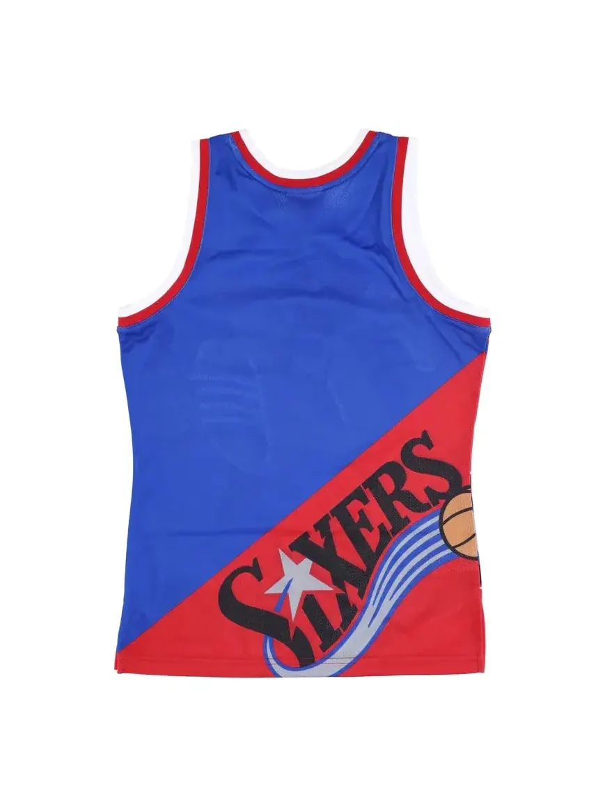 Джерси Mitchell & Ness x NBA Big Face Fashion Tank 5.0 'Philadelphia 76ers' — изображение 2 из 2, синий