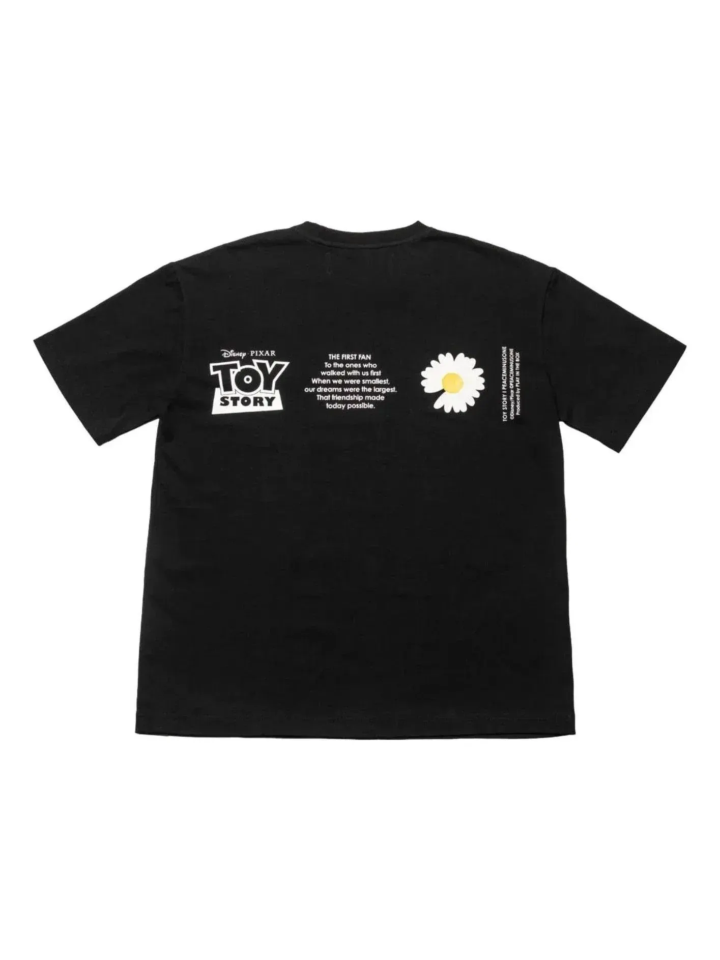 Мужская футболка с принтом Peaceminusone x Toy Story The First Fan T-Shirt 03 — изображение 1 из 2, черный