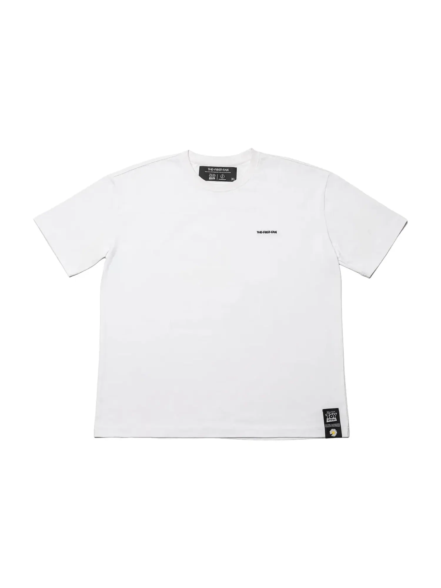 Мужская футболка с принтом Peaceminusone x Toy Story The First Fan T-Shirts 05 — изображение 2 из 2, белый