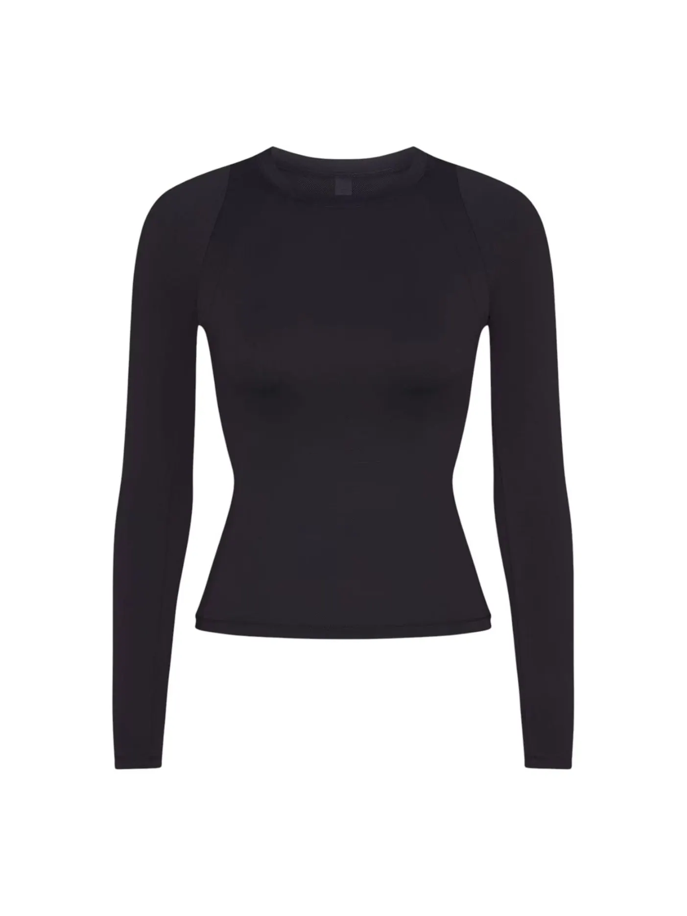 (WMNS) Nike x SKIMS Воздушная футболка с длинными рукавами и круглым вырезом, цвет «Обсидиан» — изображение 1 из 3