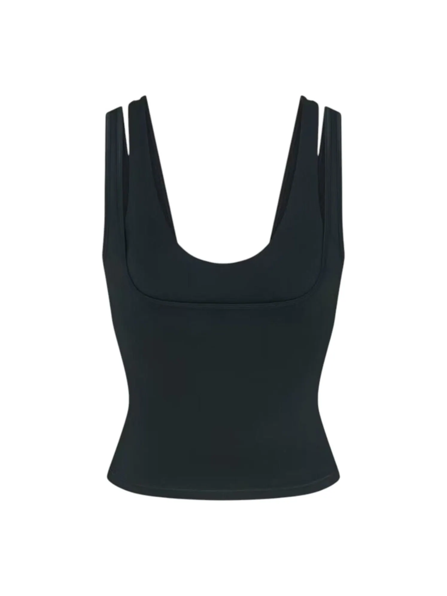 (WMNS) Nike x SKIMS Матовая майка с двойными бретелями и вырезом-лодочкой — изображение 1 из 3, темно-бирюзовый