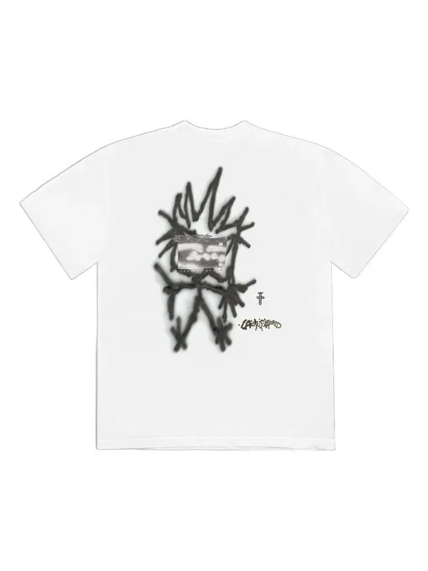 Футболка whiteout t-shirt 'white' Travis Scott — изображение 2 из 2, белый