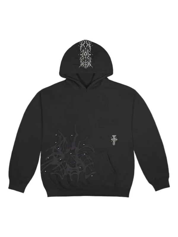 Толстовка cactus jack fw22 studded hoodie 'black' Travis Scott — изображение 1 из 4, черный