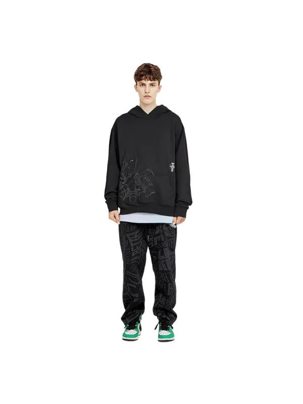 Толстовка cactus jack fw22 studded hoodie 'black' Travis Scott — изображение 4 из 4, черный