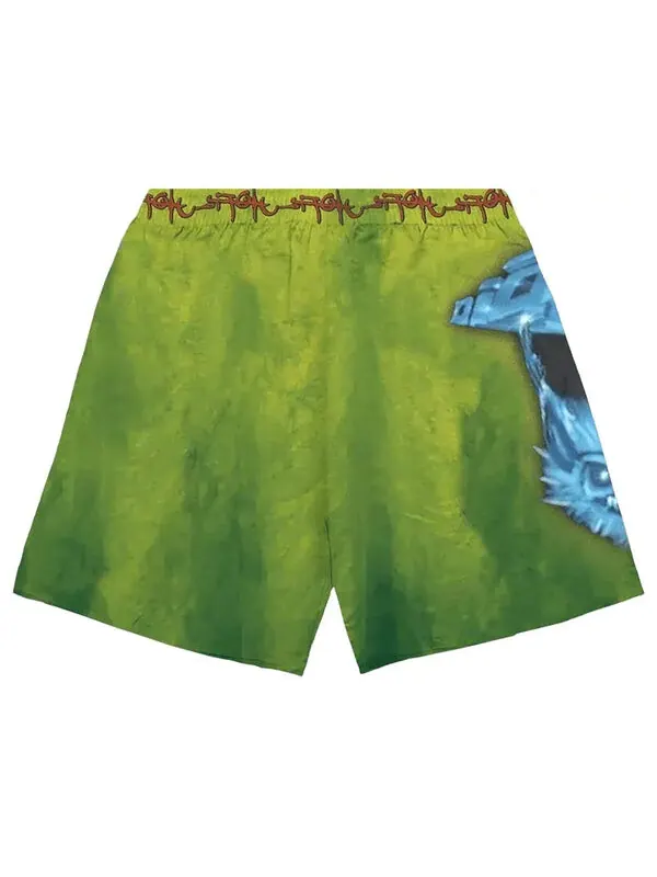 Шорты cactus jack utopia hyena shorts 'green' Travis Scott — изображение 2 из 2, зеленый