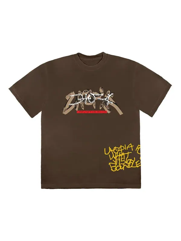 Футболка utopia 'brown' Travis Scott — изображение 1 из 2, коричневый