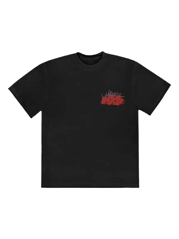 Футболка x kaws utopia ii t-shirt 'black' Travis Scott — изображение 1 из 2, черный