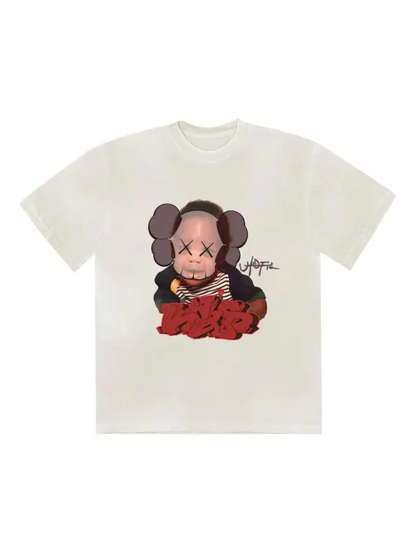 Футболка x kaws utopia i t-shirt 'white' Travis Scott — изображение 1 из 2, белый