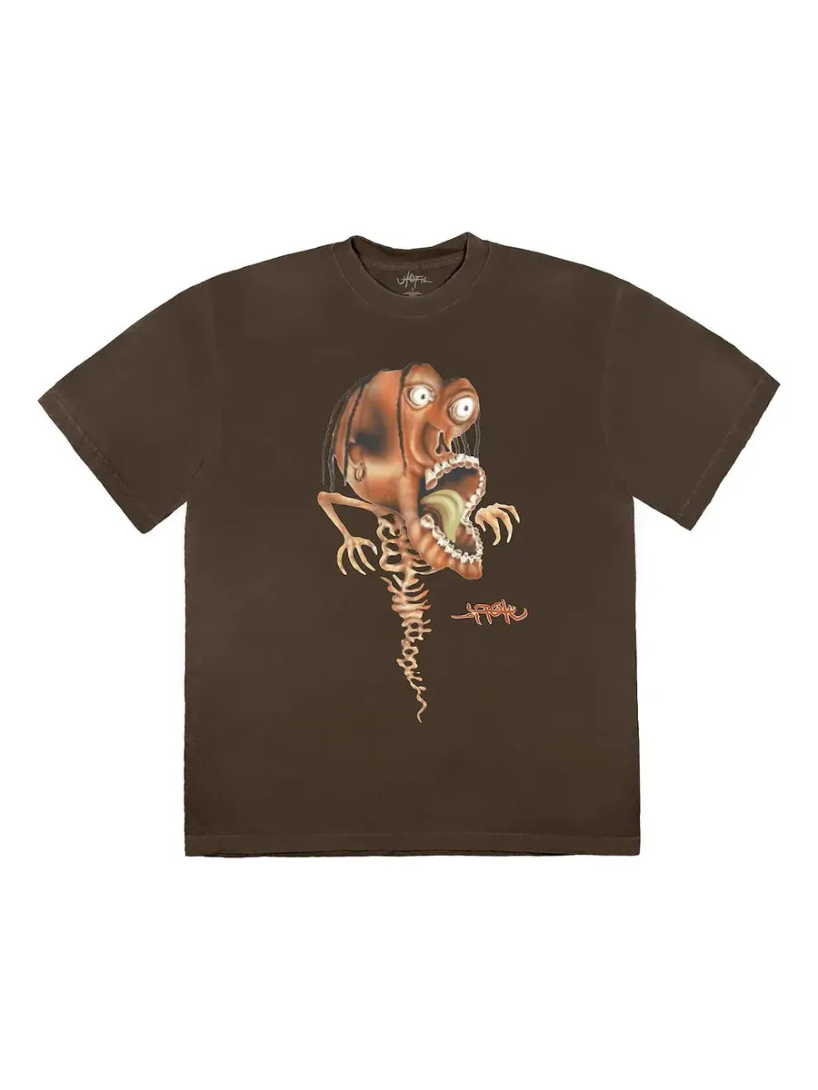Футболка Travis Scott UTOPIA Tee — изображение 1 из 2, коричневый