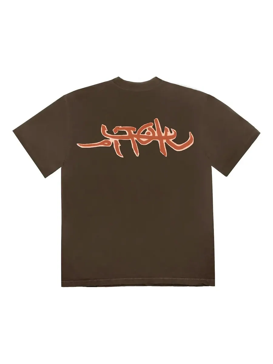 Футболка Travis Scott UTOPIA Tee — изображение 2 из 2, коричневый