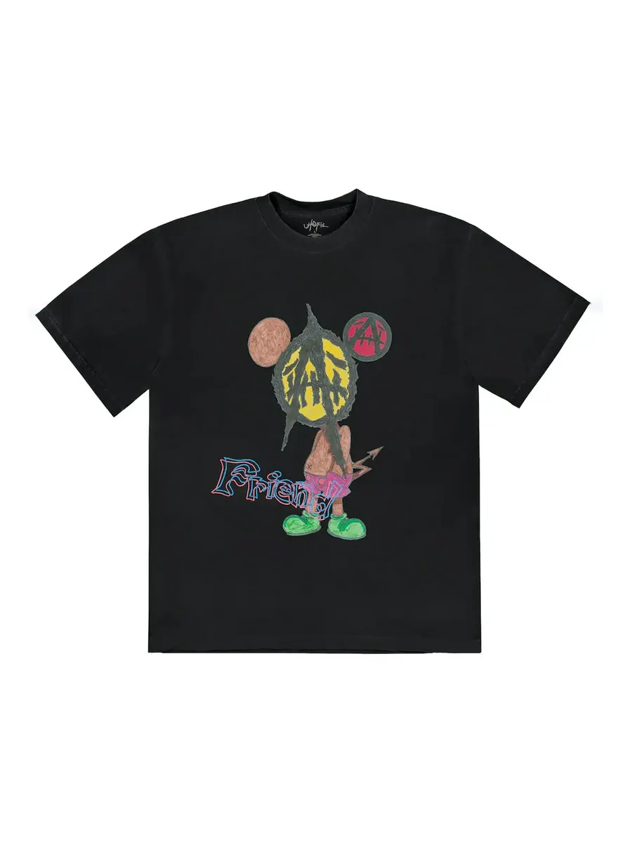 Футболка Travis Scott Utopia x St Michael 2B T-Shirt 'Black' — изображение 1 из 2, черный