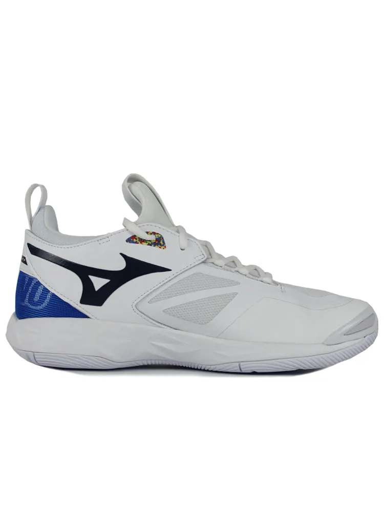 Носки Mizuno Wave Momentum 2 'White Black Blue' — изображение 2 из 5, черный