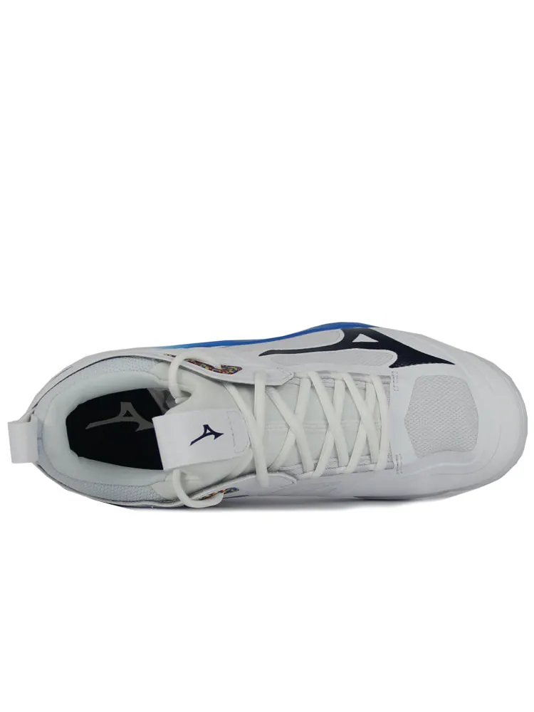 Носки Mizuno Wave Momentum 2 'White Black Blue' — изображение 3 из 5, черный