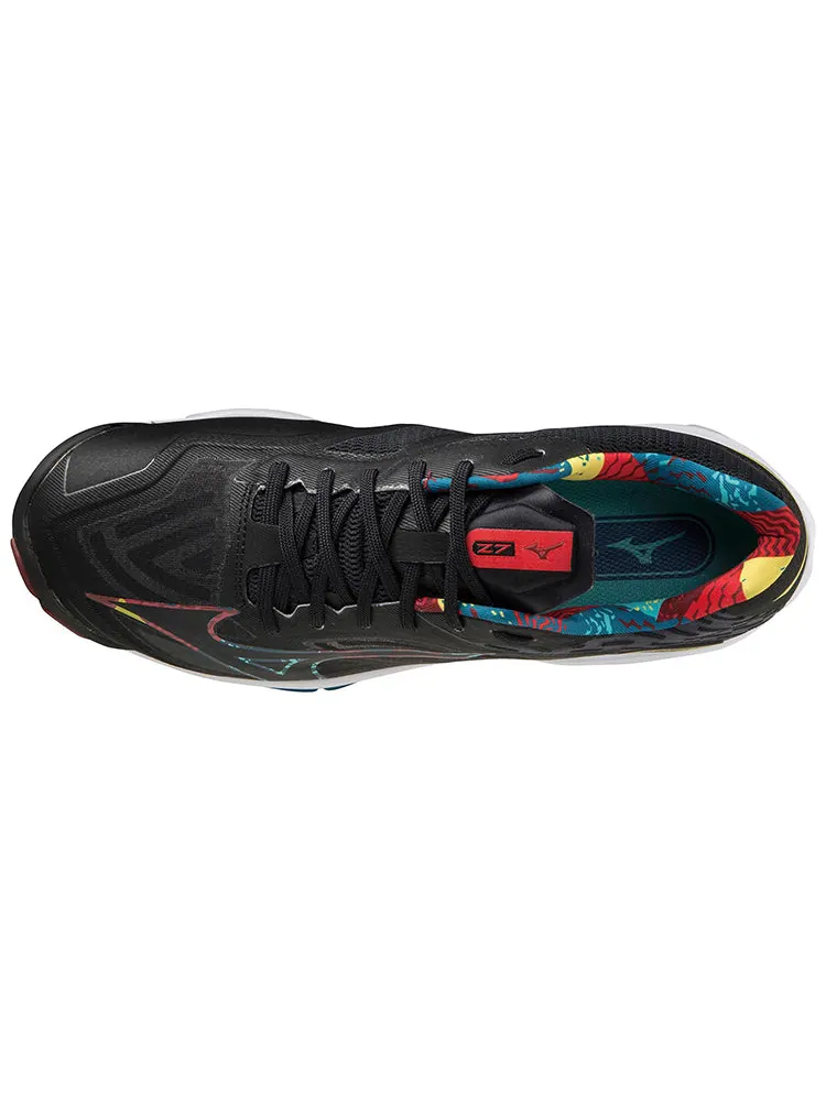 Носки Mizuno Wave Lightning Z7 'Black Red Green' — изображение 3 из 5, черный