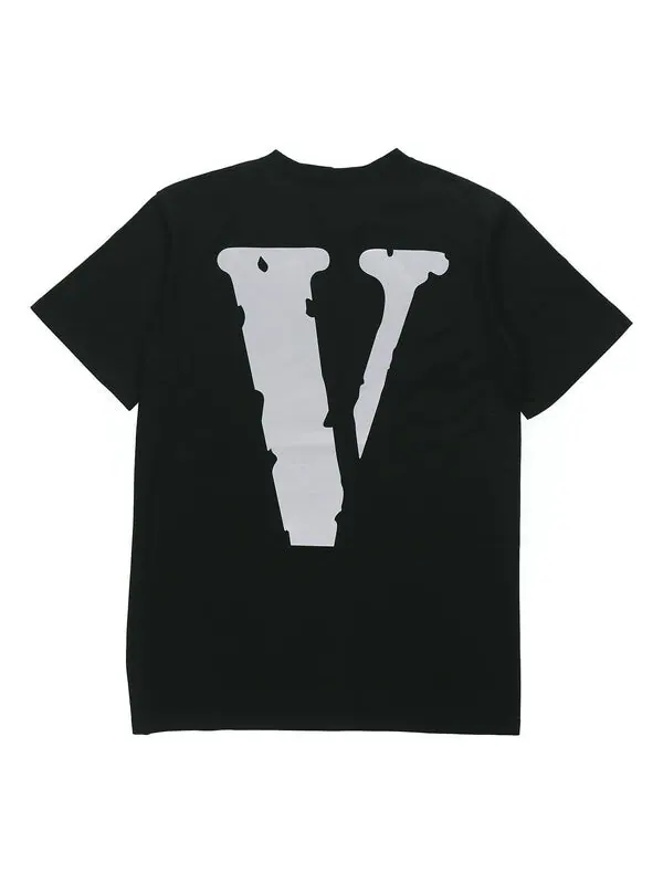 Футболка 3m reflective large logo short sleeve couple style black gray Vlone — изображение 1 из 4, серый