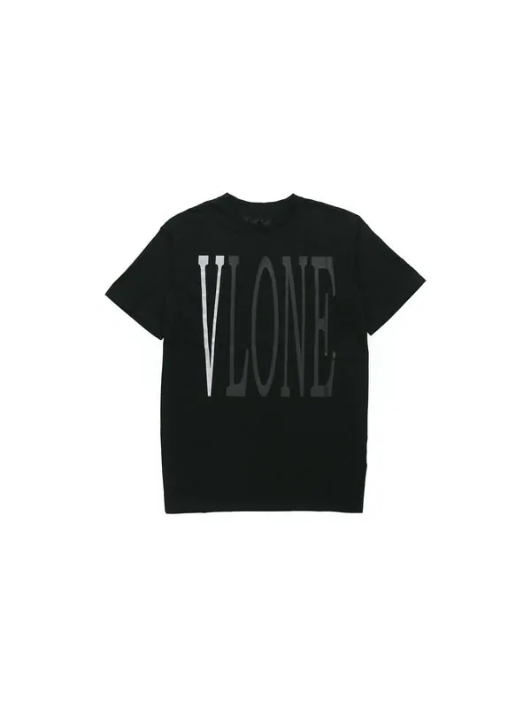 Футболка 3m reflective large logo short sleeve couple style black gray Vlone — изображение 2 из 4, серый