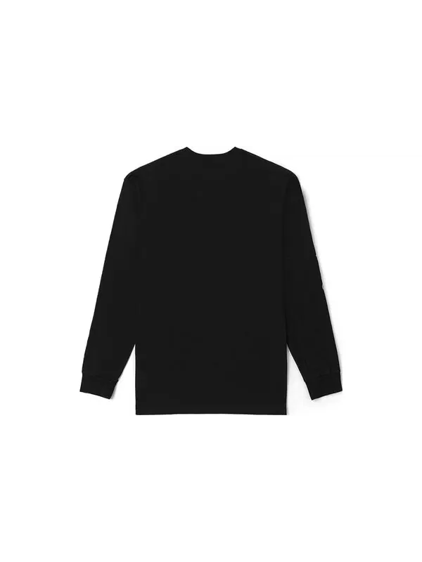 Футболка x one piece long sleeve t-shirt 'black' Vans — изображение 2 из 2, черный/белый/красный