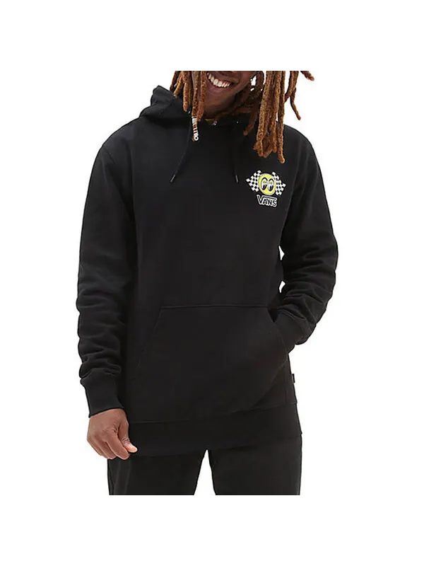 Толстовка x mooneyes fleece pullover hoodie 'black' Vans — изображение 4 из 4, черный