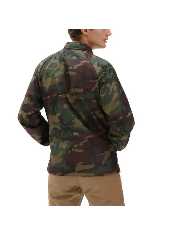 Куртка Men's Vans Logo Printing lapel Windproof Jacket Camouflage — изображение 3 из 3, бежевый