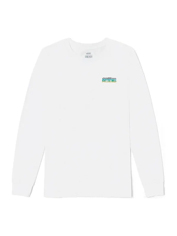 Футболка x one piece graphic long sleeve t-shirts 'white' Vans