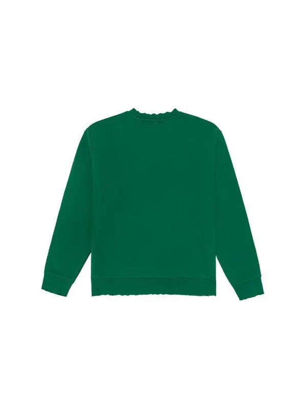 Свитер anaheim floral crew sweatshirt 'green' Vans — изображение 2 из 3, зеленый