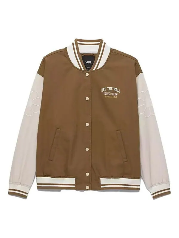 Куртка music lovers club bomber jacket 'brown beige' Vans — изображение 1 из 4, коричневый/бежевый