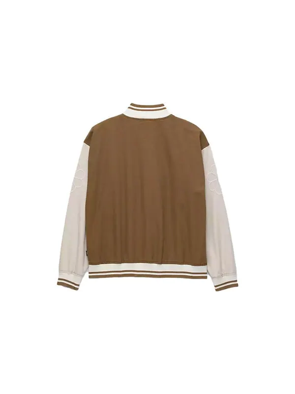 Куртка music lovers club bomber jacket 'brown beige' Vans — изображение 2 из 4, коричневый/бежевый