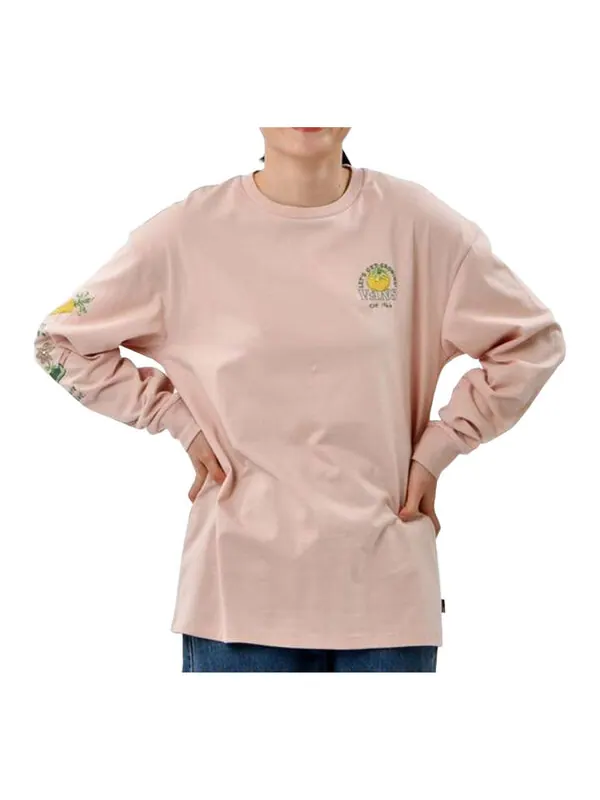Футболка growth garden long sleeve t-shirt 'pink' Vans — изображение 3 из 3, розовый