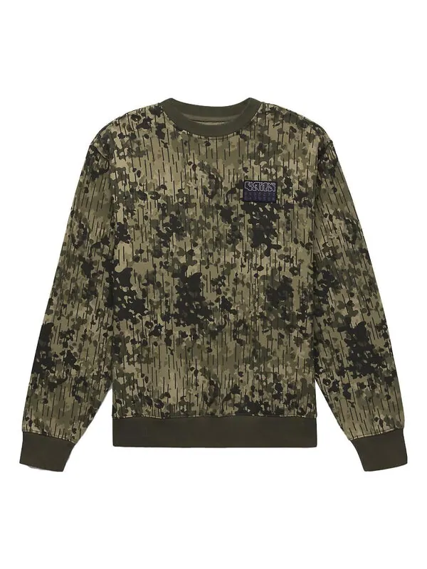 Свитер rain camo crew sweatshirt 'green' Vans
