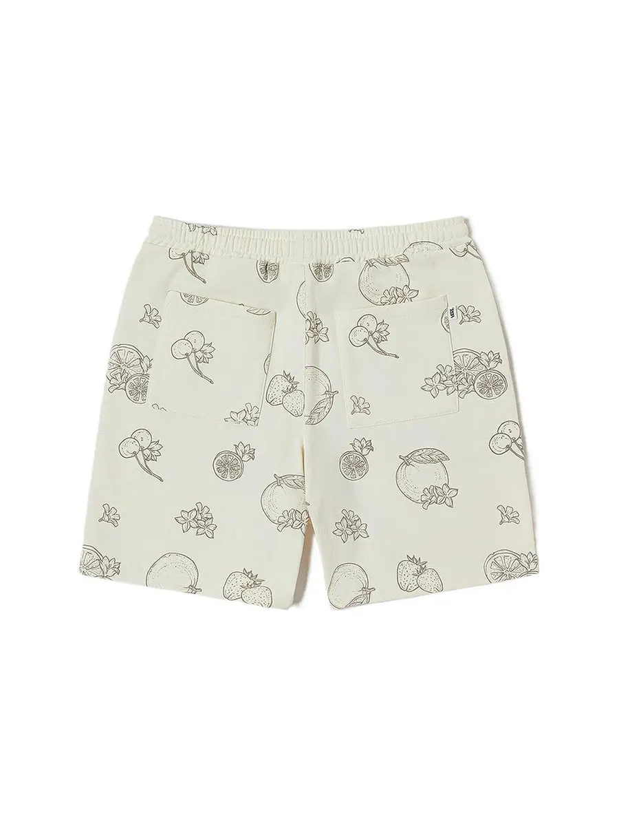 Спортивные шорты (WMNS) Vans Knitted Graphic Shorts 'White' — изображение 2 из 2, белый