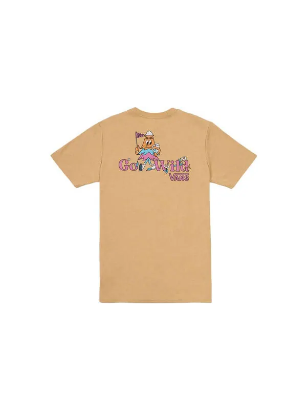 Футболка go wild t-shirt 'khaki' Vans — изображение 2 из 2, хаки