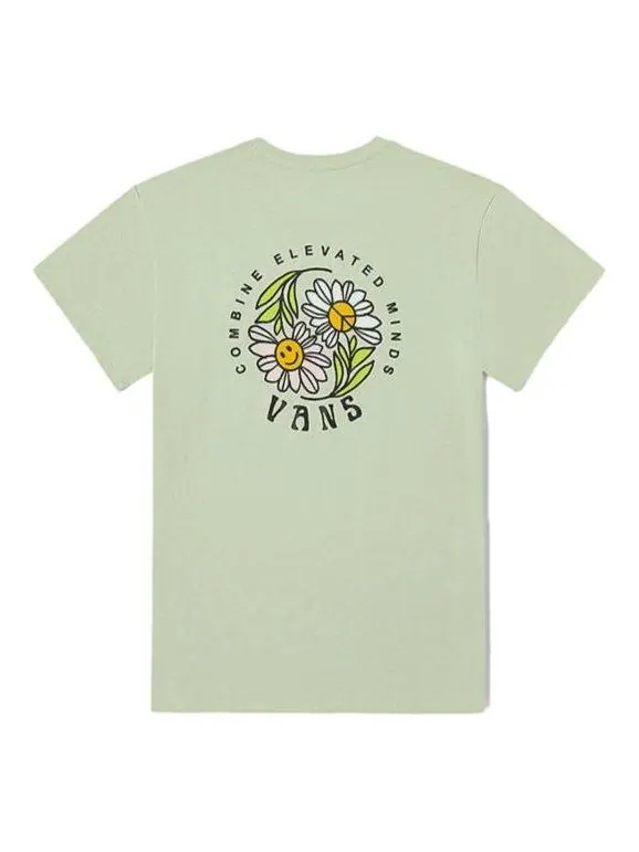 Футболка flower t-shirt 'green' Vans — изображение 2 из 2, зеленый