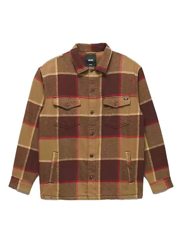 Рубашка norbeck long sleeve shirt 'bitter chocolate' Vans