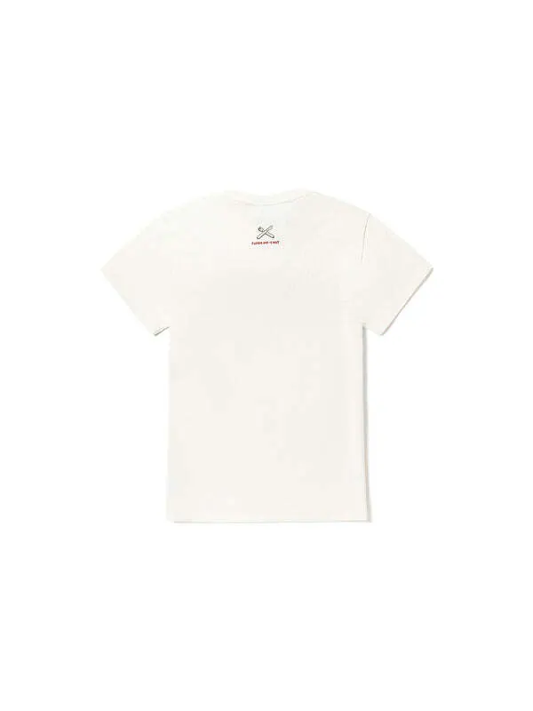 Футболка (WMNS) Vans X Otw Art Collection NUTTSH Wanton T-shirt 'Marshmallow' — изображение 2 из 2, бежевый