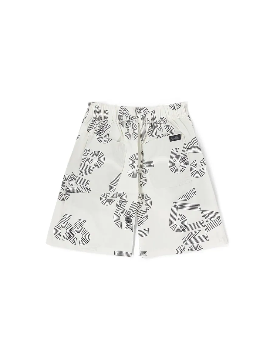 Спортивные шорты (WMNS) Vans 66 Shorts 'Off White' — изображение 2 из 2, белый