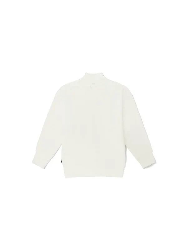 Свитер pullover zipper sweatshirt 'white' Vans — изображение 2 из 2, белый