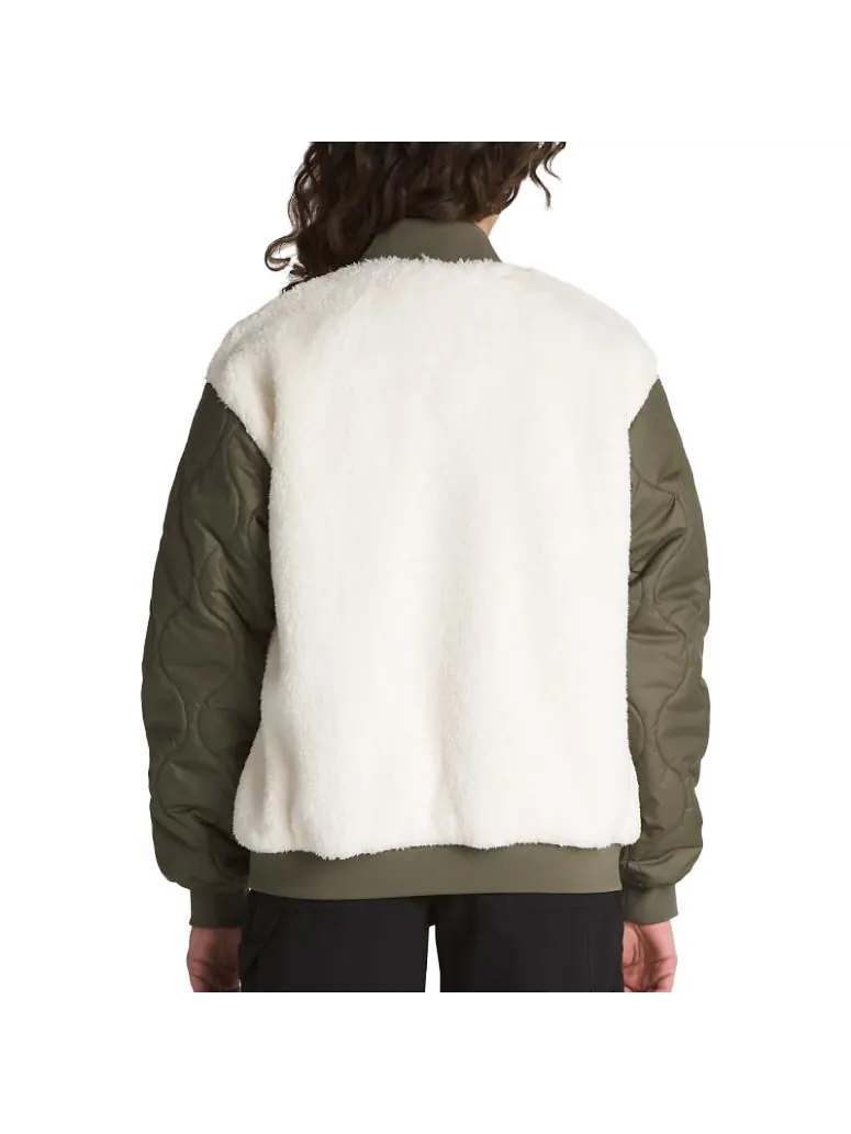 Куртка (WMNS) Vans Kasia Bomber Jacket 'Grape Leaf' — изображение 5 из 5, белый