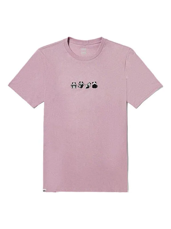 Футболка panda logo t-shirt 'pink mauve' Vans — изображение 1 из 2, розовый