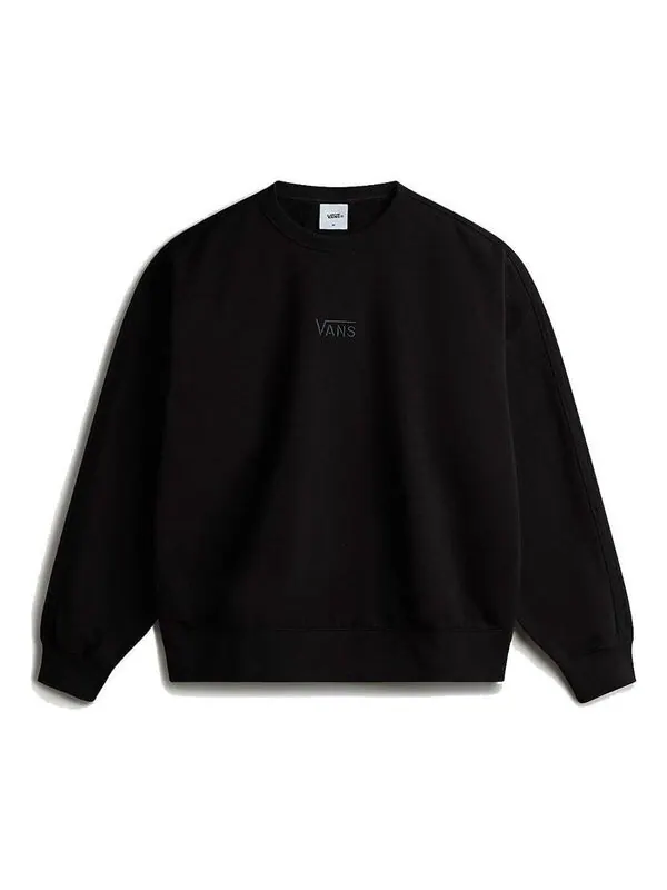 Свитер premium logo crew sweatshirt 'black' Vans — изображение 1 из 2, черный