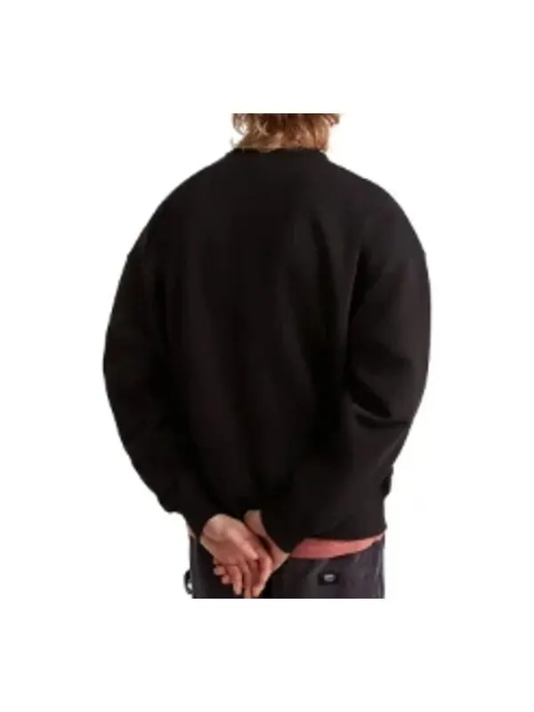 Свитер premium logo crew sweatshirt 'black' Vans — изображение 2 из 2, черный