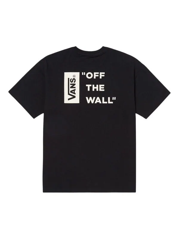 Футболка workwear logo t-shirt 'black white' Vans — изображение 2 из 2, черный/белый