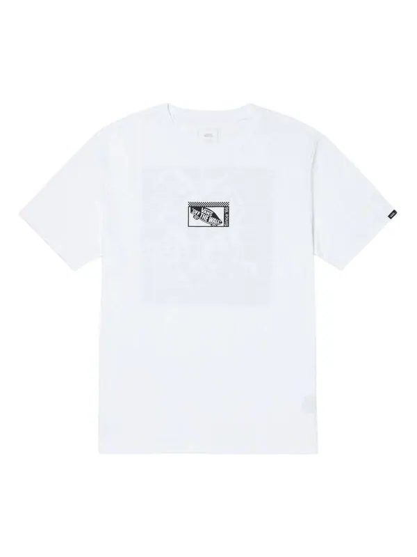 Футболка overstimulated skate graphic t-shirt 'white black' Vans — изображение 1 из 2, белый/черный